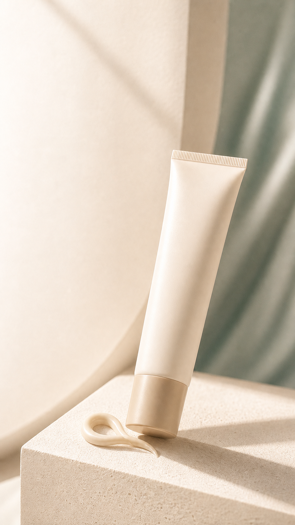 Ivory AURELLE sunscreen tube with a soft cream swatch